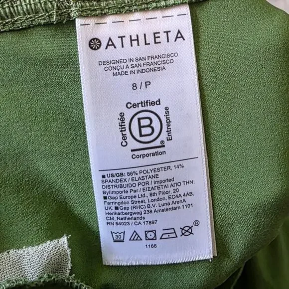 Athleta Brooklyn Heights High Rise Cargo Pant in Baja Green Wide Leg Pants UPF40 - Picture 6 of 8